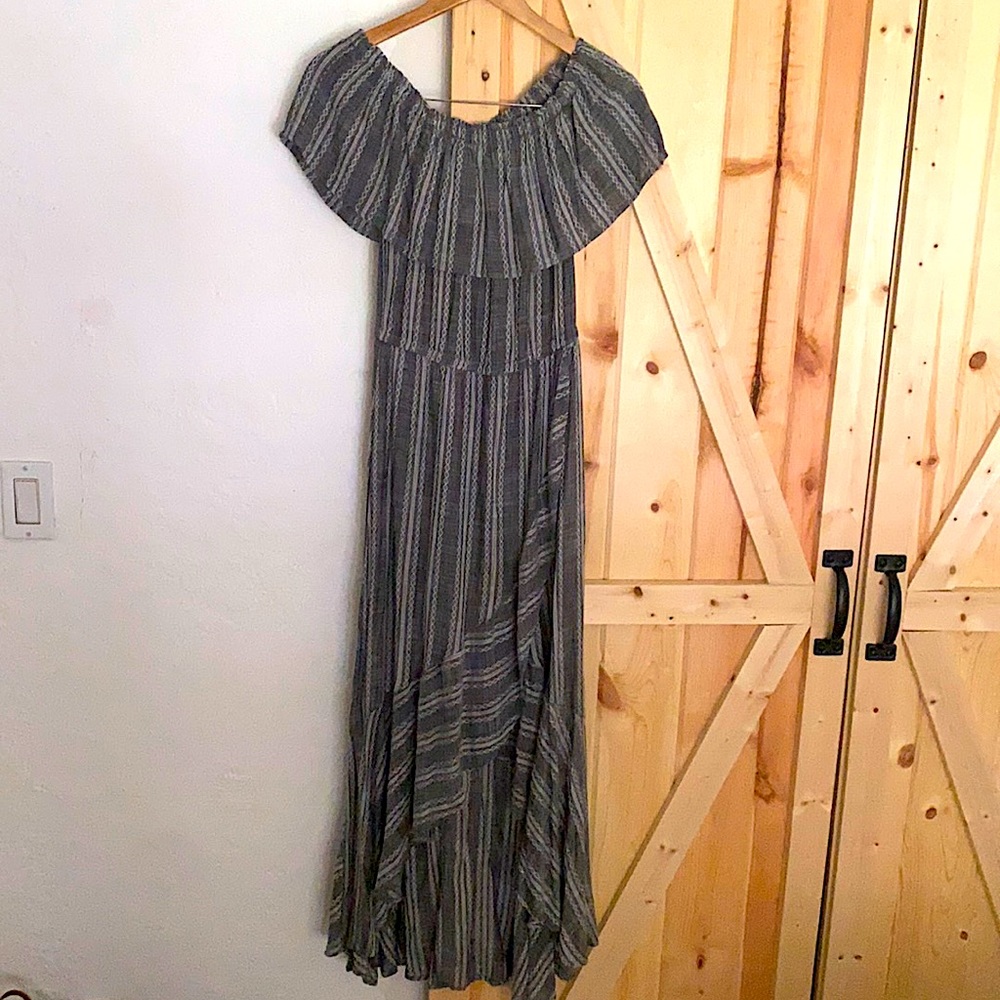 Elan dress. Shorter crossed front.